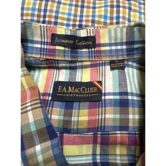 F.A. MacCluer Short Sleeve Mens Shirts Size Large-3 Pack 100% Cotton - Picture 9 of 16
